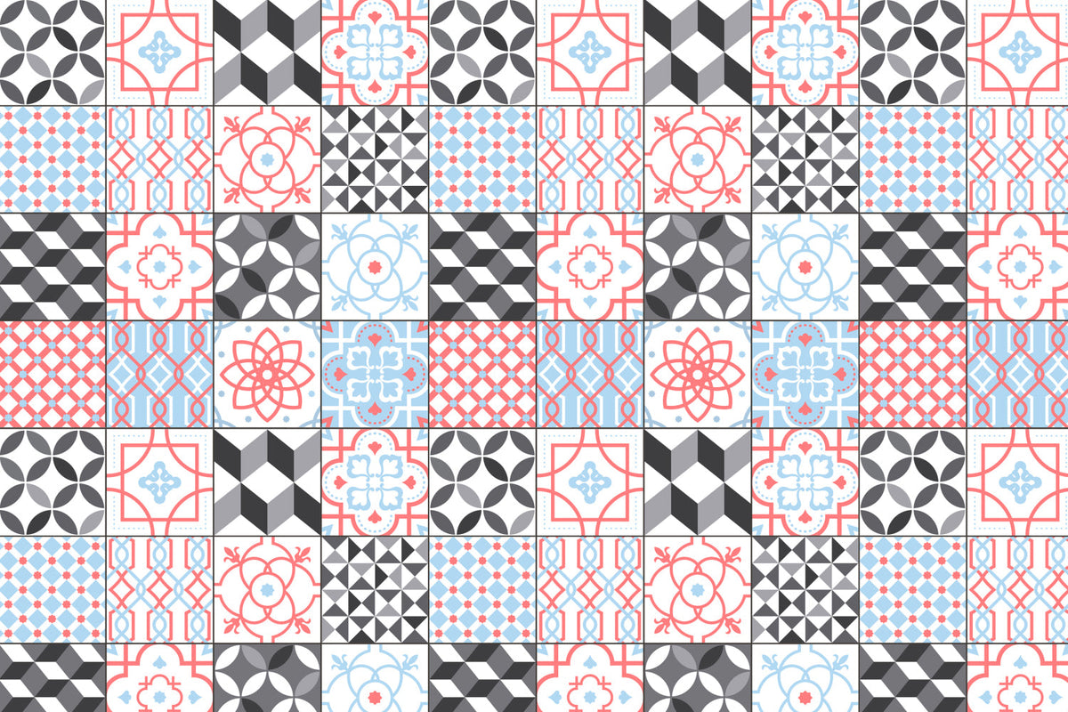 Toilettenrückwand Patchwork