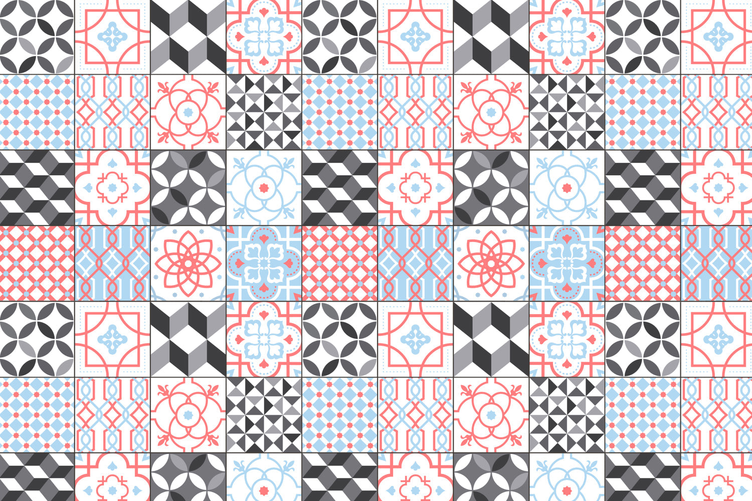 Toilettenrückwand Patchwork