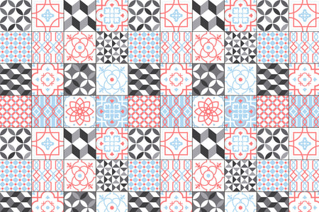 Toilettenrückwand Patchwork