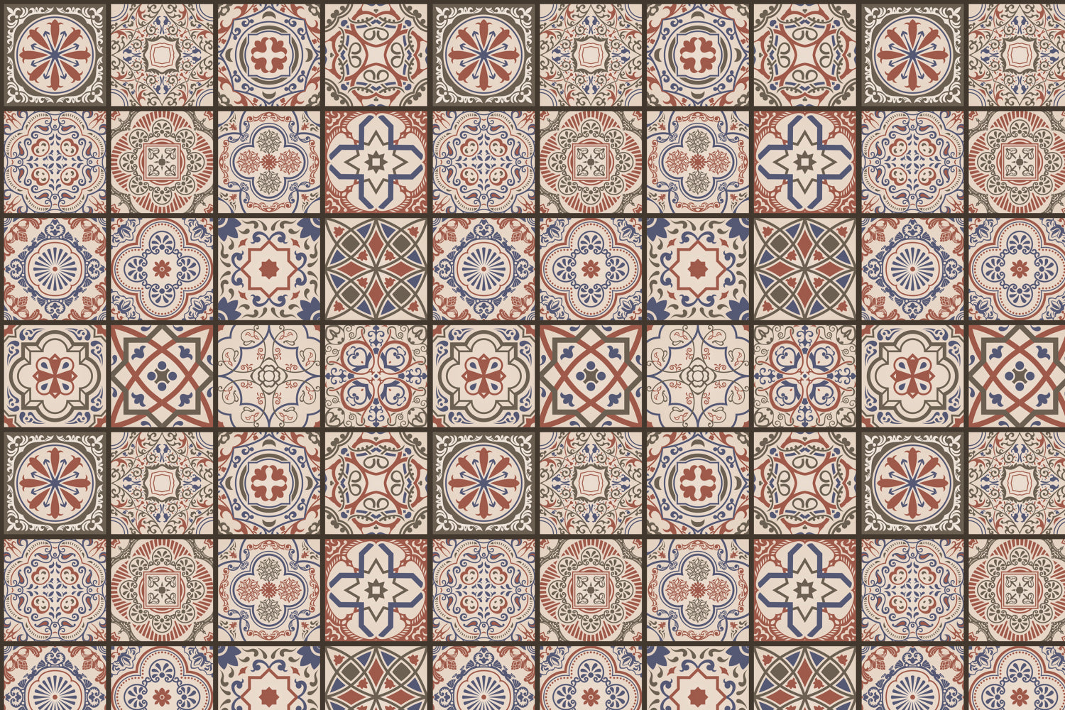 Toilettenrückwand Patchwork