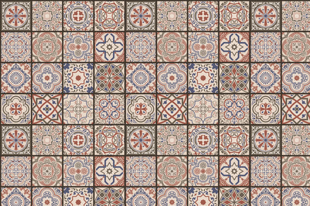 Toilettenrückwand Patchwork