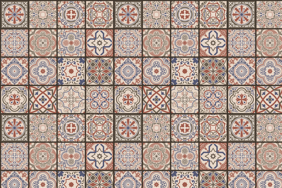 Toilettenrückwand Patchwork