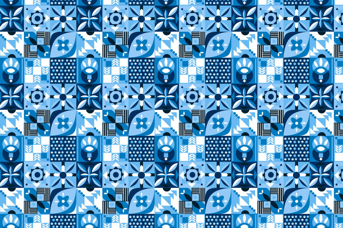 Toilettenrückwand Patchwork