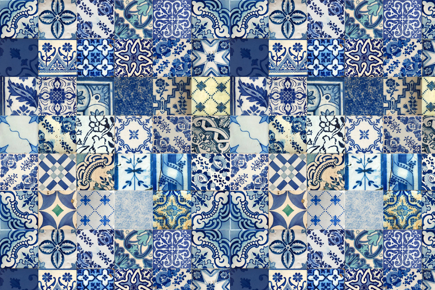 Toilettenrückwand Patchwork