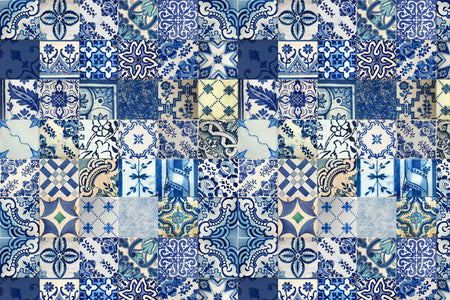 Toilettenrückwand Patchwork