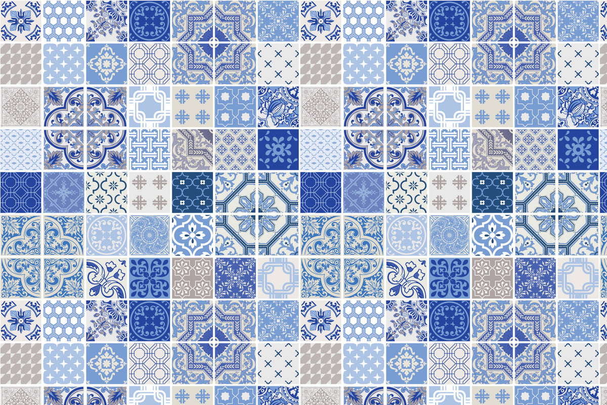 Toilettenrückwand Patchwork