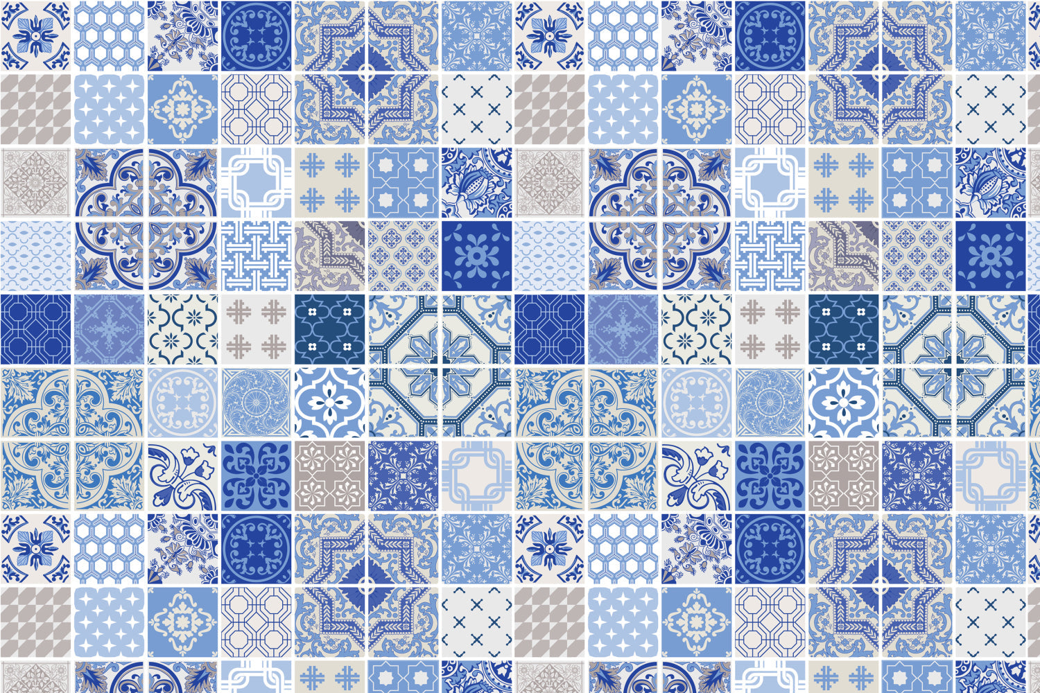 Toilettenrückwand Patchwork