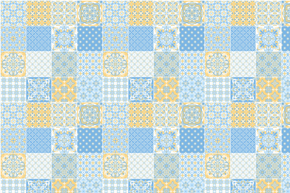 Toilettenrückwand Patchwork