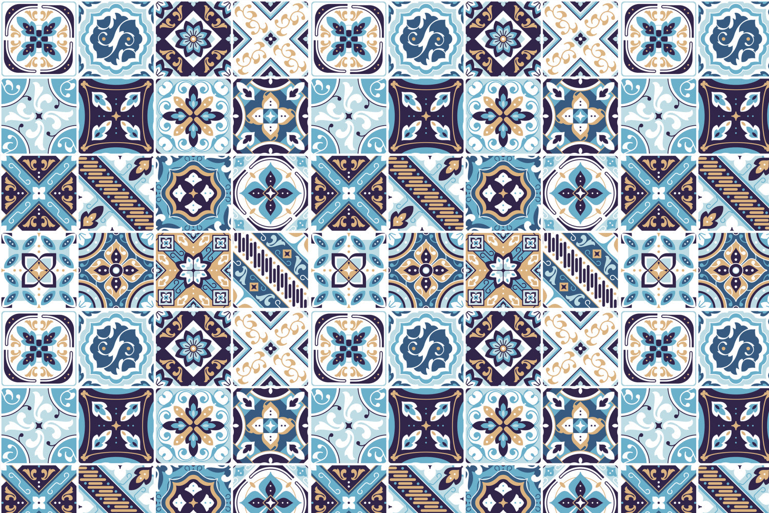 Toilettenrückwand Patchwork