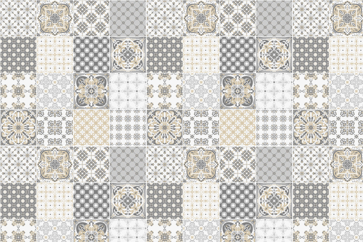 Toilettenrückwand Patchwork