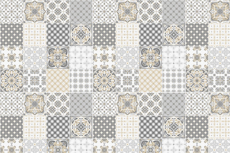 Toilettenrückwand Patchwork