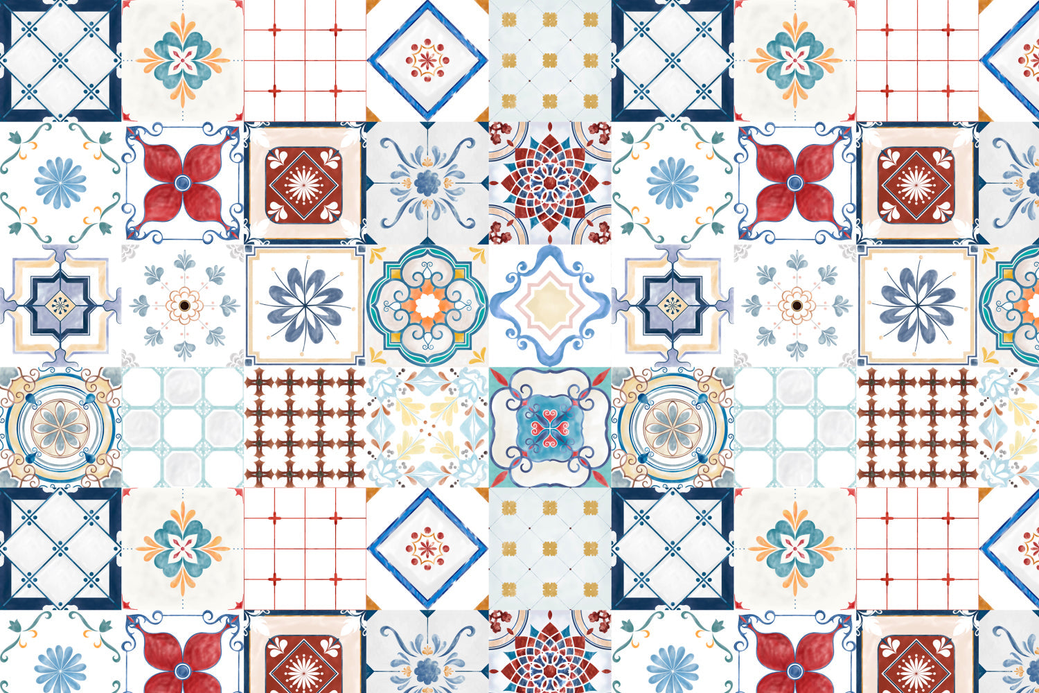 Toilettenrückwand Patchwork