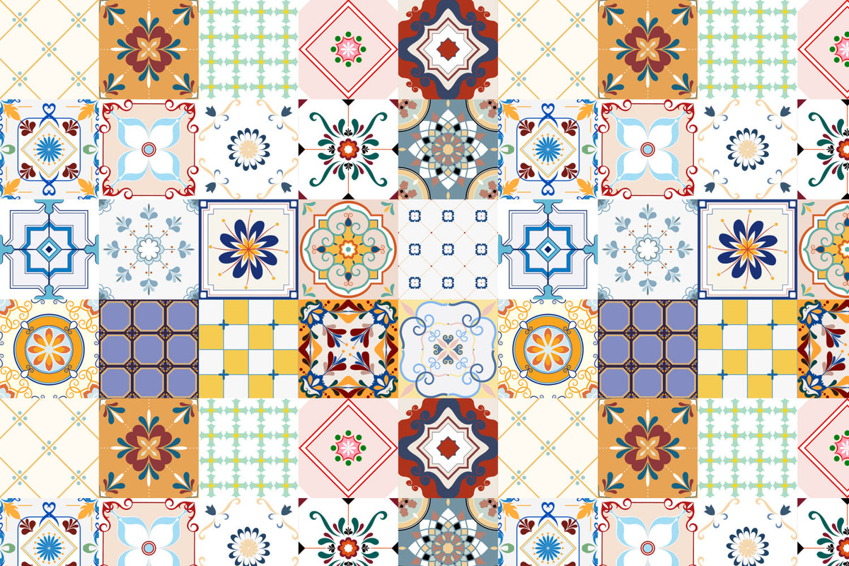Toilettenrückwand Patchwork