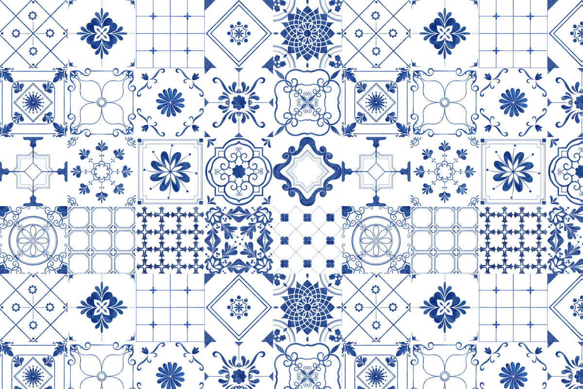 Toilettenrückwand Patchwork