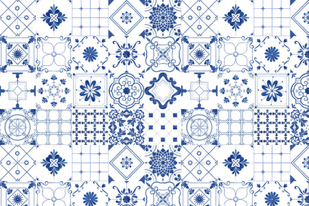 Toilettenrückwand Patchwork