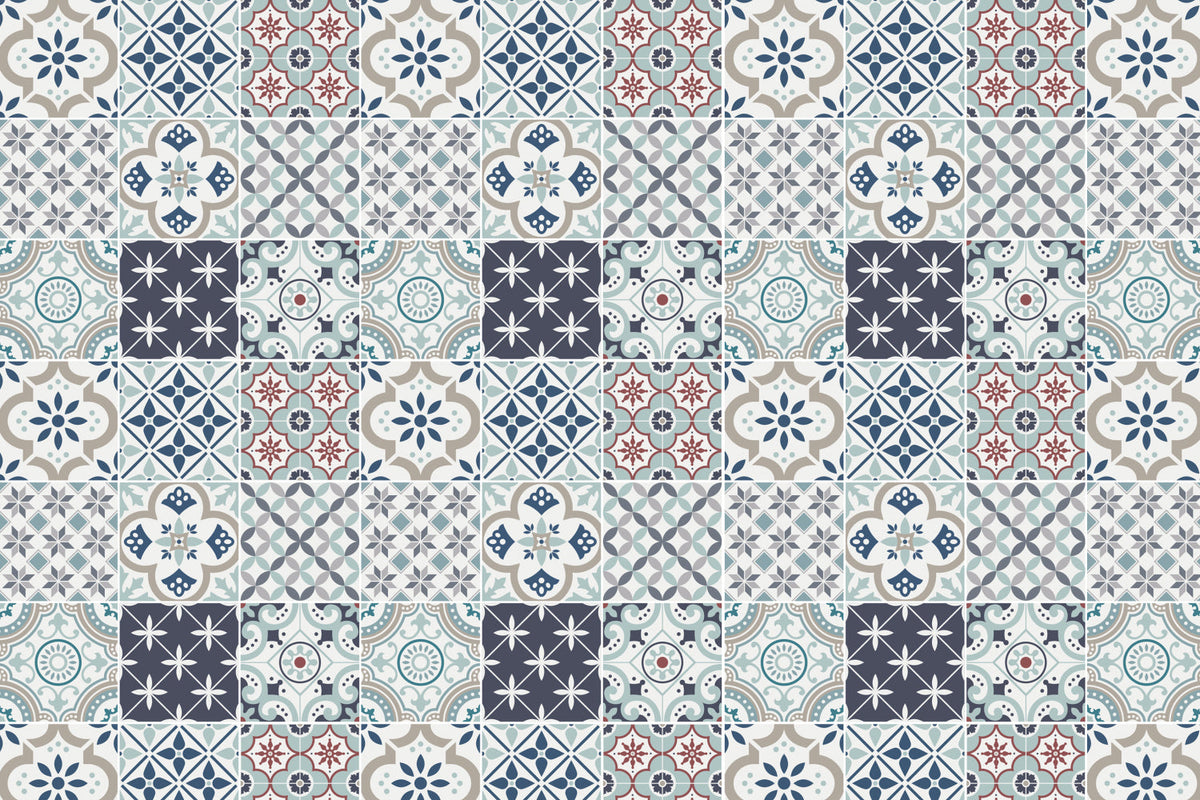 Toilettenrückwand Patchwork