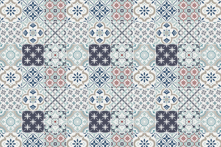 Toilettenrückwand Patchwork