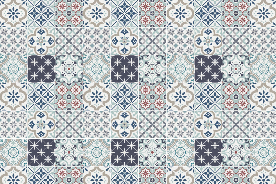 Toilettenrückwand Patchwork
