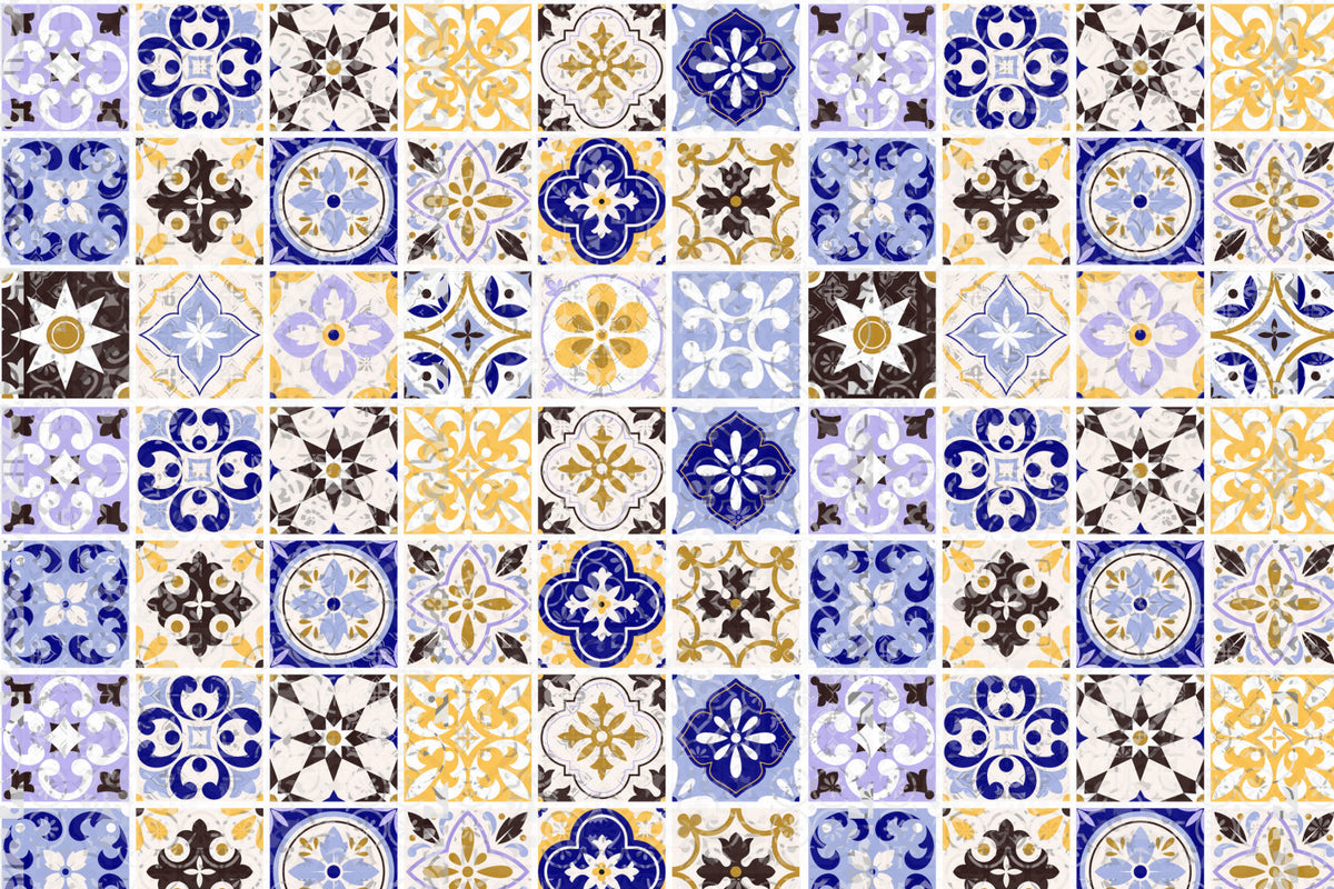 Toilettenrückwand Patchwork