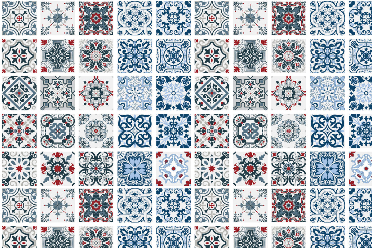 Toilettenrückwand Patchwork