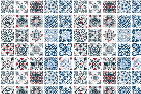 Toilettenrückwand Patchwork