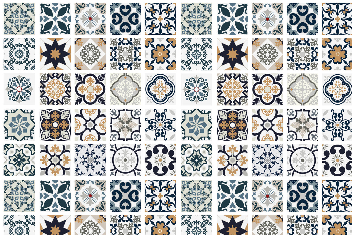 Toilettenrückwand Patchwork
