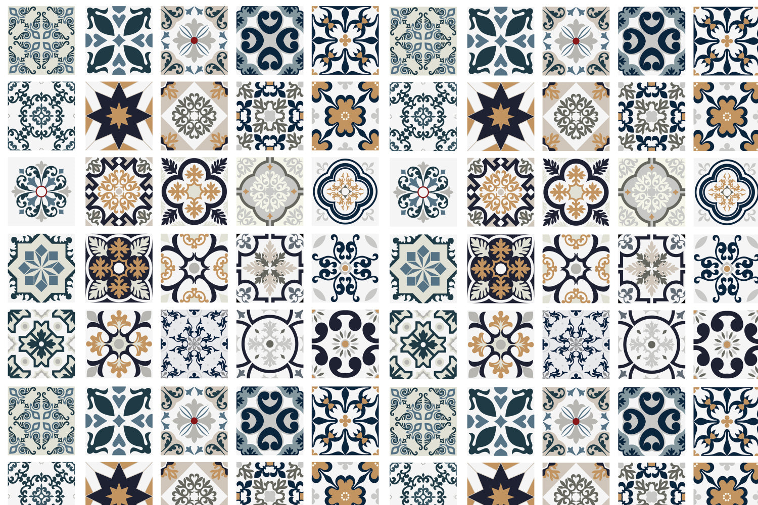 Toilettenrückwand Patchwork