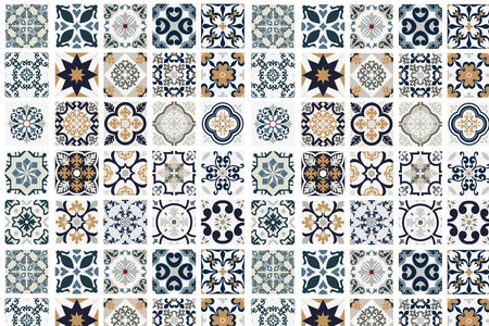 Toilettenrückwand Patchwork