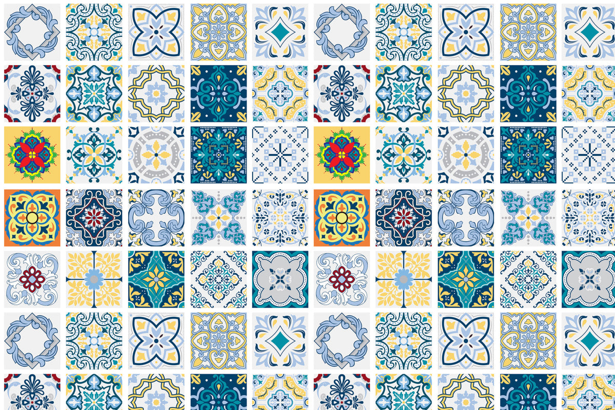 Toilettenrückwand Patchwork
