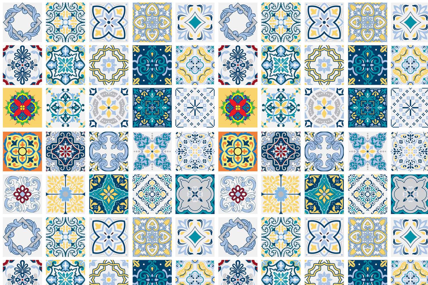 Toilettenrückwand Patchwork