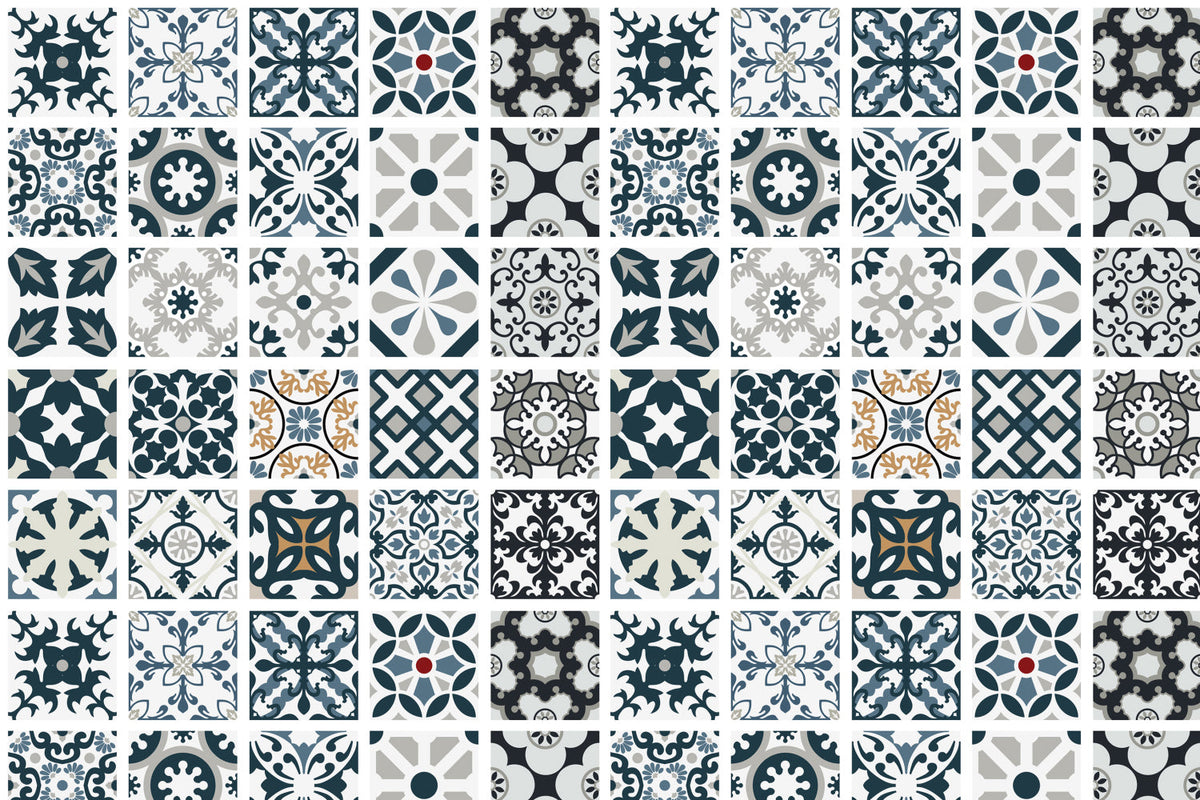 Toilettenrückwand Patchwork