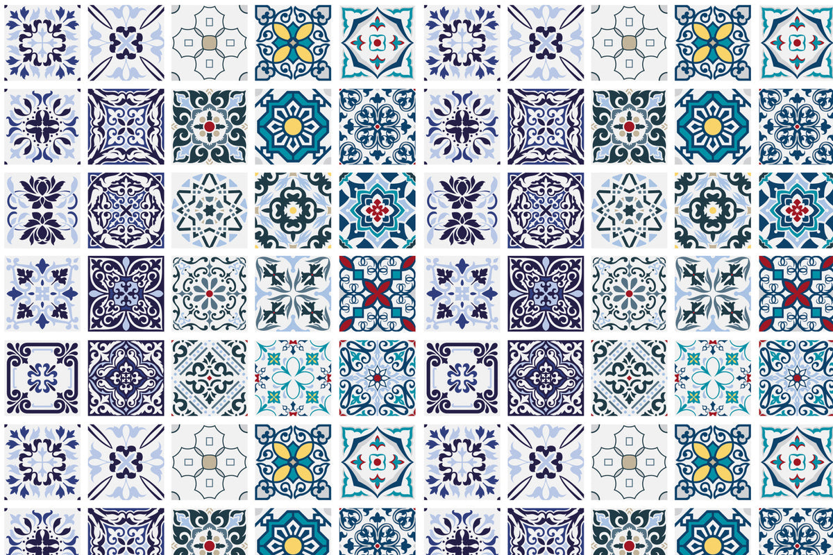 Toilettenrückwand Patchwork