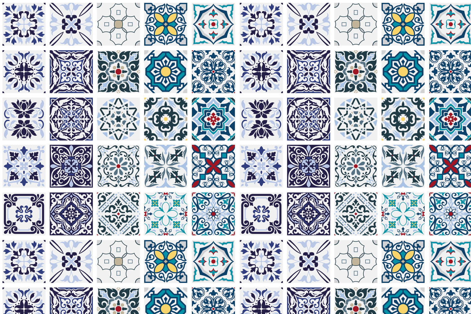 Toilettenrückwand Patchwork