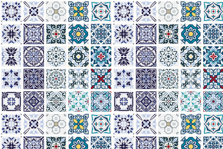 Toilettenrückwand Patchwork