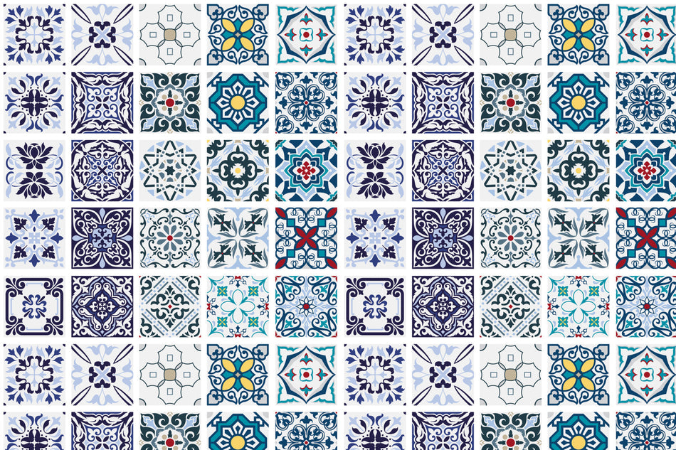 Toilettenrückwand Patchwork