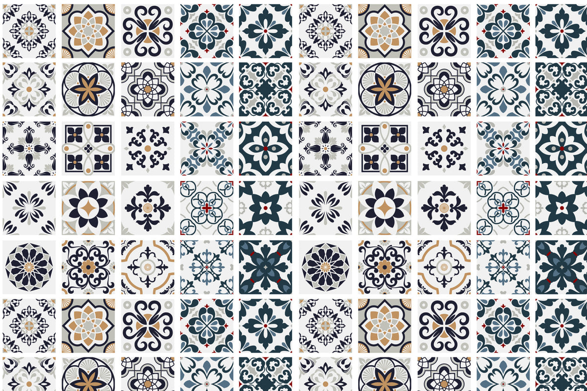 Toilettenrückwand Patchwork