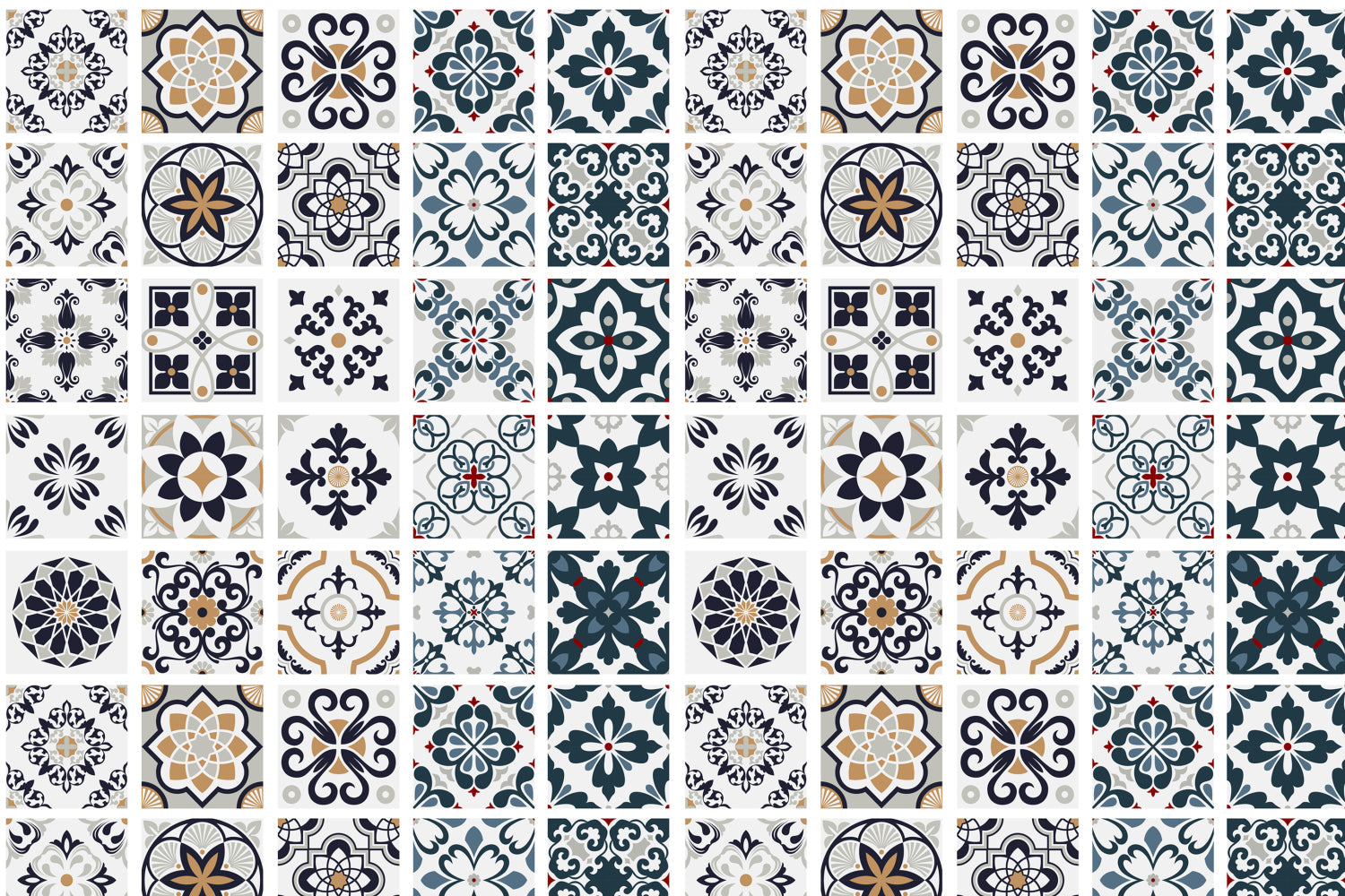 Toilettenrückwand Patchwork