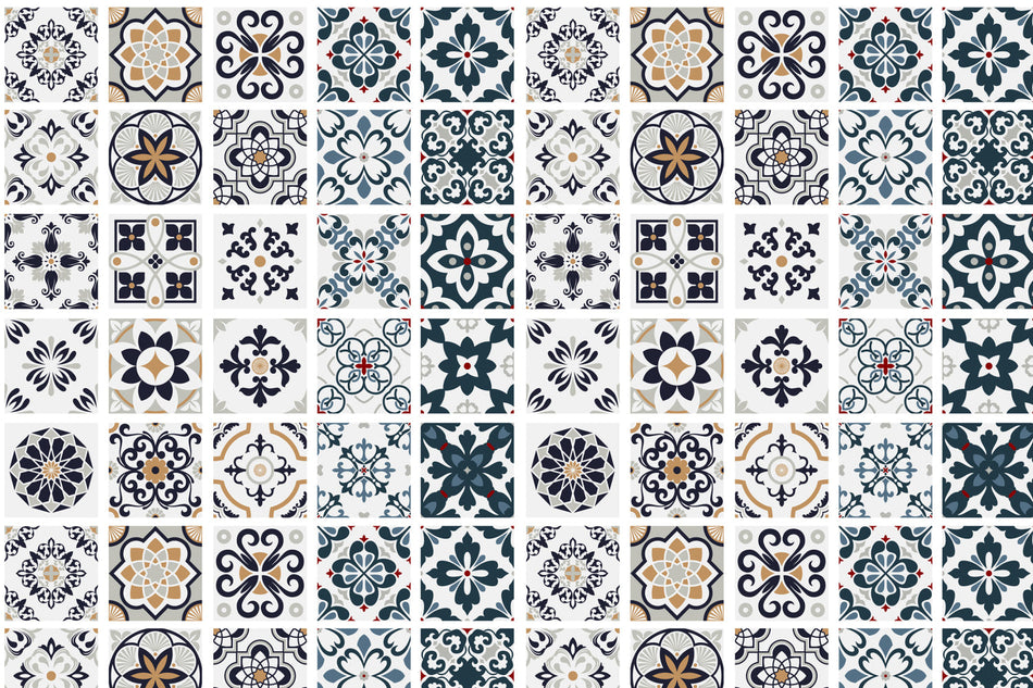 Toilettenrückwand Patchwork