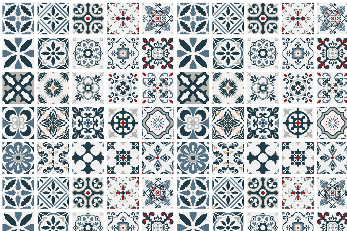 Toilettenrückwand Patchwork
