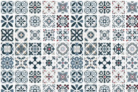 Toilettenrückwand Patchwork