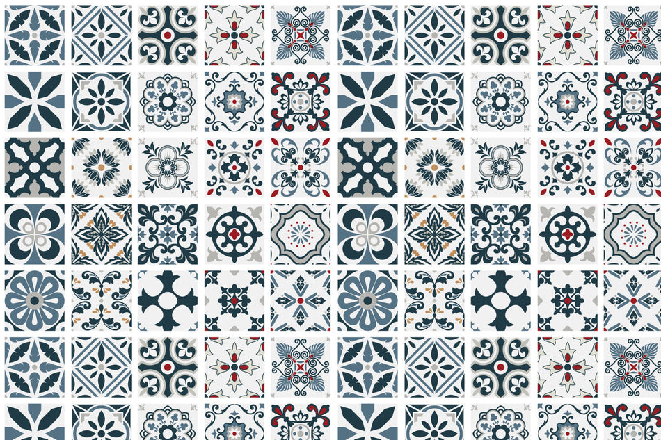 Toilettenrückwand Patchwork