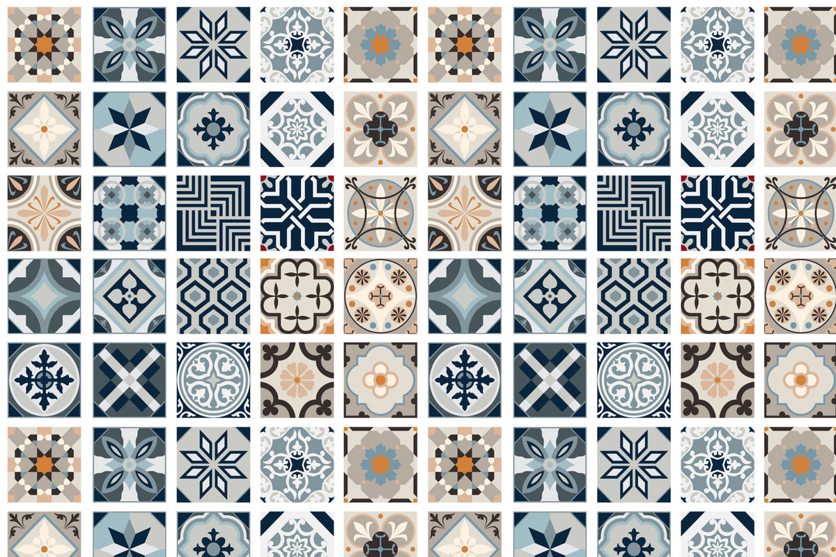 Toilettenrückwand Patchwork