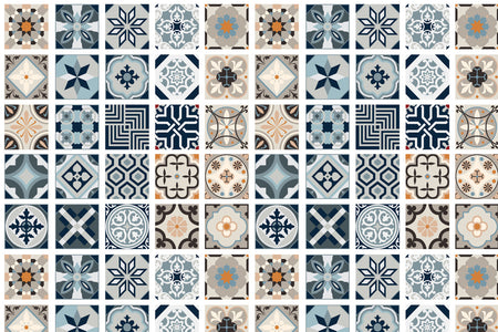 Toilettenrückwand Patchwork