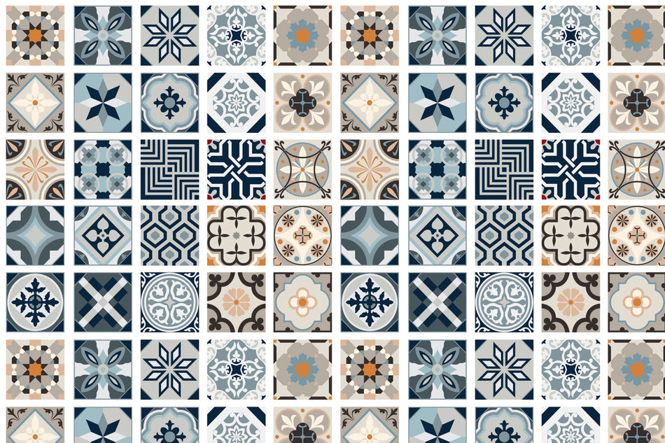 Toilettenrückwand Patchwork