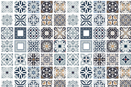 Toilettenrückwand Patchwork