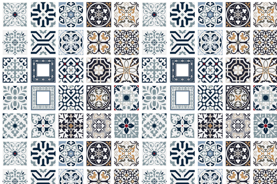 Toilettenrückwand Patchwork