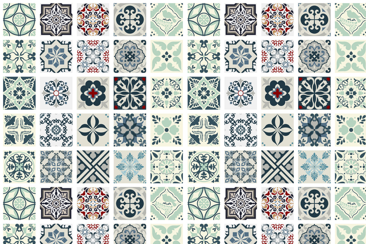 Toilettenrückwand Patchwork