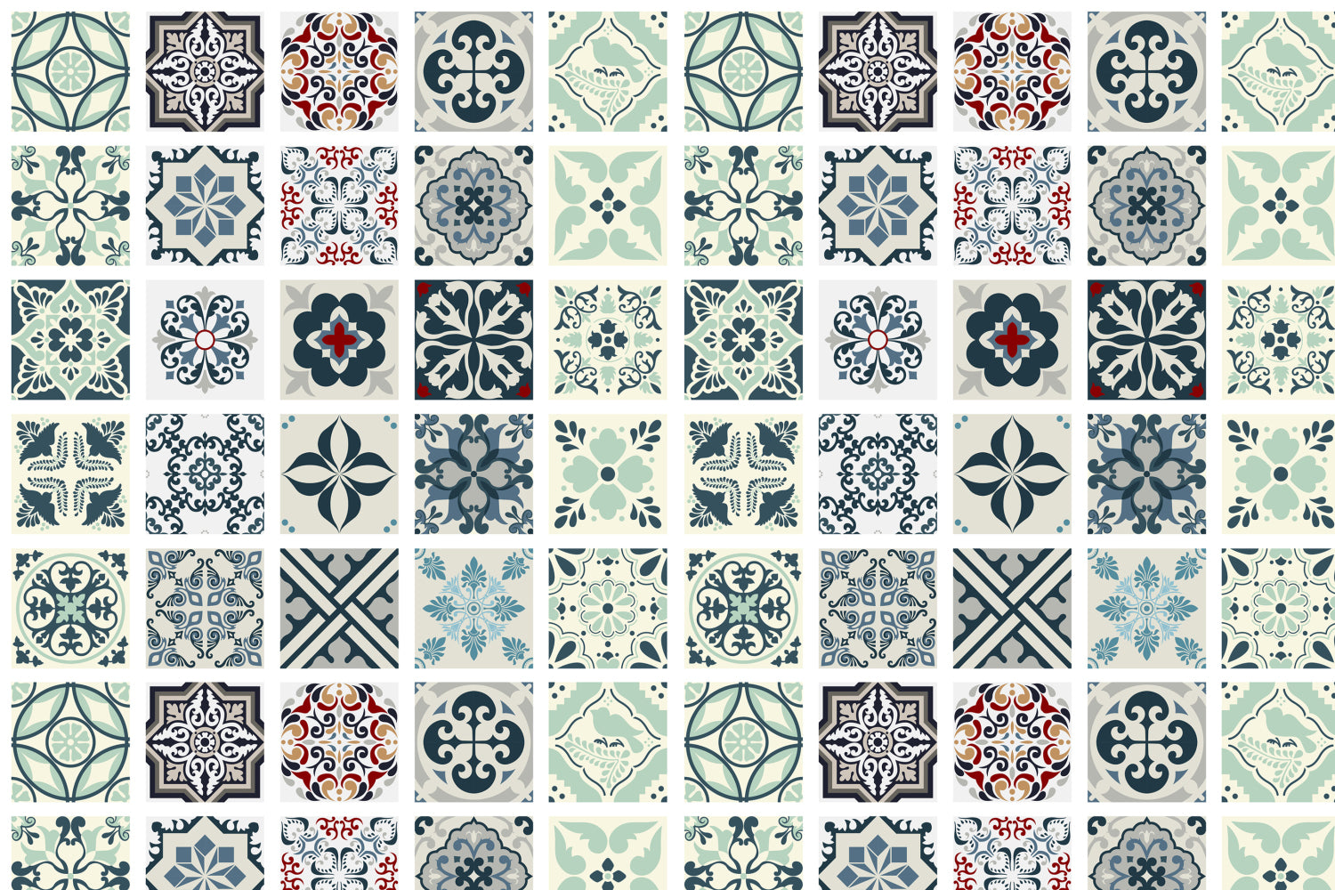 Toilettenrückwand Patchwork