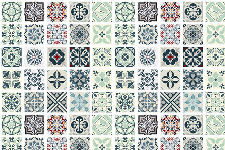 Toilettenrückwand Patchwork