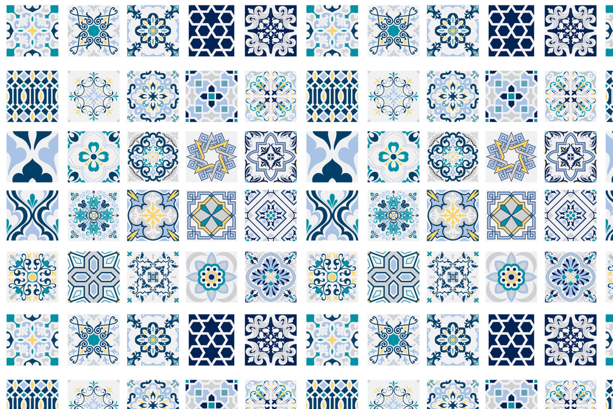 Toilettenrückwand Patchwork
